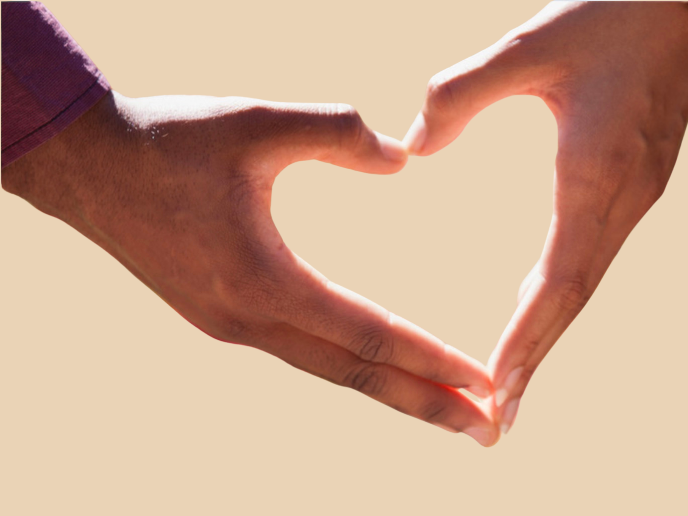 heart with hands